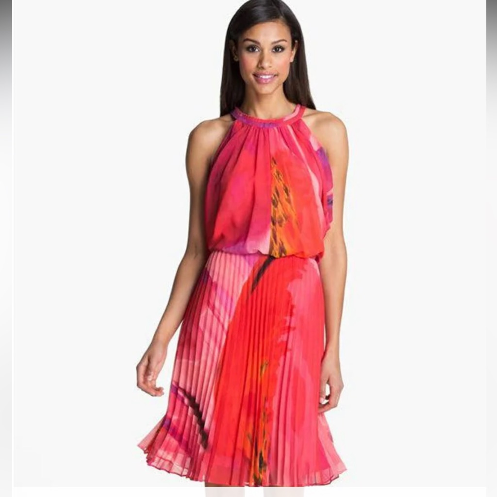 Vince Camuto Dress Size 12 Red Dress